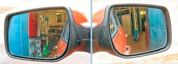 Налаштування бічних дзеркал автомобіля